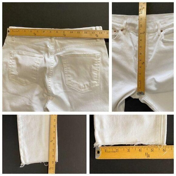 NWT GRLFRND White Reed High-Rise Slim Jeans sz 27 - Picture 8 of 8